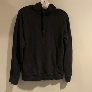 H&M men S small black regular fit pull over sweatshirt hoodie
